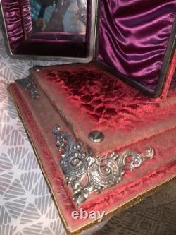 Antique Victorian Standing Dresser Jewelry Box 20x14x12