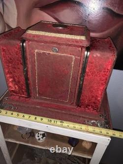 Antique Victorian Standing Dresser Jewelry Box 20x14x12