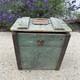 Antique Vintage Dairy Wooden Milk Delivery Box Green