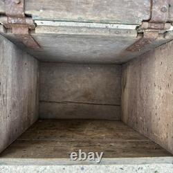 Antique Vintage Dairy Wooden Milk Delivery Box Green