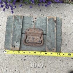 Antique Vintage Dairy Wooden Milk Delivery Box Green