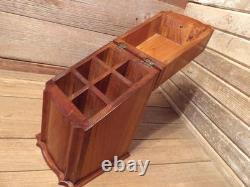 Antique Vintage Mahogany Lined Knife Cutlery Silverware Box Chest