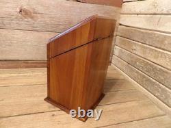 Antique Vintage Mahogany Lined Knife Cutlery Silverware Box Chest