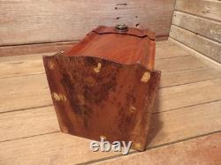 Antique Vintage Mahogany Lined Knife Cutlery Silverware Box Chest