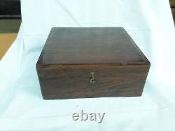 Antique Vintage Rosewood Multi Purpose Trinket Box Collectible Home decor B-1 US