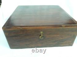 Antique Vintage Rosewood Multi Purpose Trinket Box Collectible Home decor B-1 US