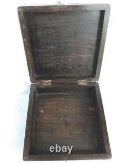 Antique Vintage Rosewood Multi Purpose Trinket Box Collectible Home decor B-1 US