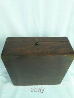 Antique Vintage Rosewood Multi Purpose Trinket Box Collectible Home decor B-1 US