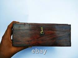 Antique Vintage Rosewood Multi Purpose Trinket Box Collectible Home decor B-1 US