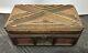 Antique Vintage Tramp Art Wooden Box 1880-s