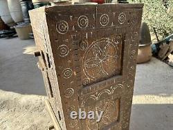 Antique Vintage Wood Jewelry storage Box Lockable Wooden Keepsake Box with Lid