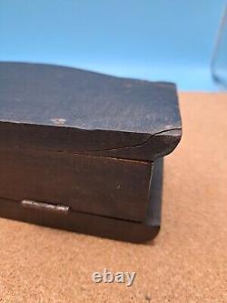 Antique Wood Handpainted Effigy Box By Northwestern Indigenous People Tribal