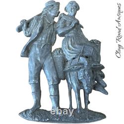 Antique victorian silk embroidered flowers birds velvet Jewelry box 19th