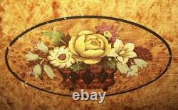 Antique vtg Early 19th C Folk Art School Girl Box Academy Paint Decorated Beauty