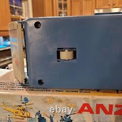 Anzio Invader WWII Ship Vintage IDEAL Playset Soldiers Original Box INCOMPLETE