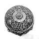 Asian Vintage Art Hand Carved Silver Coated Box Metal Box For Gift & Home Deco