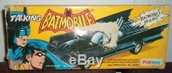 Batman 1977 UK Batmobile Vintage Rare PALITOY Talking Boxed USED Mego