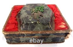 Beautiful Antique Estate Victorian 1800's Pinecone 5.5x6 Trinket Jewelry Box
