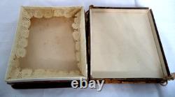 Beautiful Antique Estate Victorian 1800's Pinecone 5.5x6 Trinket Jewelry Box