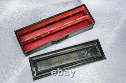 Beautiful Chinese Antique Prayer Scroll Wood Keepsake Box Culture Asian