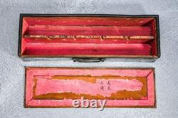 Beautiful Chinese Antique Prayer Scroll Wood Keepsake Box Culture Asian