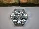 Beveled Glass Hexagon Rare Keepsake Box Vintage
