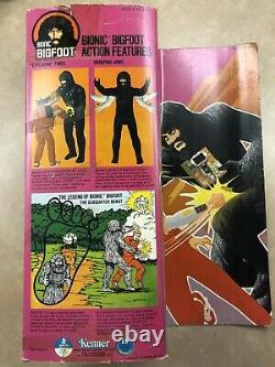 Bionic Bigfoot The Six Million Dollar Man 1977 Kenner Second Series Box! VINTAGE
