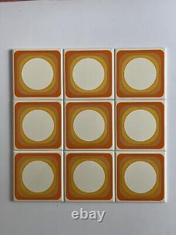 Box of 100 vintage Villeroy & Boch tiles from the 60s-70s in Excellent condition