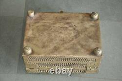 Brass Vintage jali box/ Brass collectible bettle and pan box/ Brass vintage box