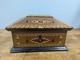 C. 1880 Sailor Made Jewelry Box Exotic Wood