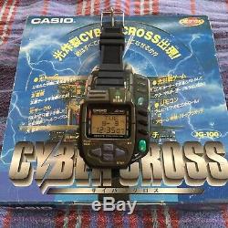 CASIO JG100 JG-100 Cyber Cross Vintage 1994 Game Watch Rare With Box