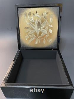 CHANEL VINTAGE KEEPSAKE BOX-Slightly Used Color Black With Chanel Logo In Gold