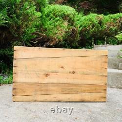 CRAYOLA CRAYONS Vintage Genuine Authentic ORIGINAL STOCK BOX Large Wooden Crate