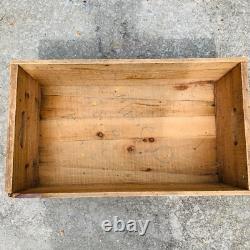 CRAYOLA CRAYONS Vintage Genuine Authentic ORIGINAL STOCK BOX Large Wooden Crate