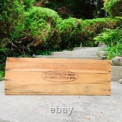 CRAYOLA CRAYONS Vintage Genuine Authentic ORIGINAL STOCK BOX Large Wooden Crate
