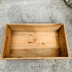 CRAYOLA CRAYONS Vintage Genuine Authentic ORIGINAL STOCK BOX Large Wooden Crate