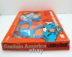 Captain America Official Utility Belt Set with Box Complete Vintage 1979 Remco