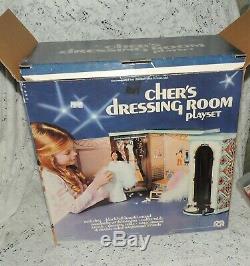 Cher Doll CHER'S DRESSING ROOM PLAYSET Unused in Original Box MEGO 1976 & Doll