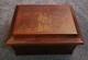 Chinoiserie Keepsake Box Red Lacquer Large Vintage Hand Painted 10 X 14 X 7