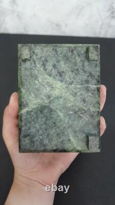 Cigarette Hinged Box Malachite Color Green Condition Good Vintage Ussr