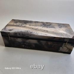 Dendritic Agate Jewelry Box from Russia Hand made Beautiful Household Gift