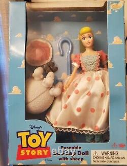 Disney Toy Story little BO PEEP doll vintage 1995 Thinkway toys Disney in box