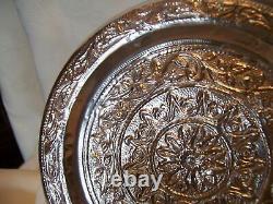 ELEGANT VINTAGE EAST INDIAN SOLID SILVER COVERED PLASTIC BOX With COMPARTMENTS