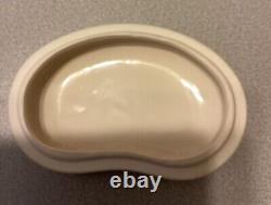 Elsa Peretti Halston Vintage Glazed White Ceramic Kidney Bean Trinket Box