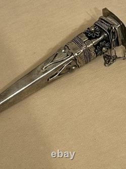 Ethnographic Jewelry- Vintage -Antqiue Handmade Hmong Hairpin W Opium Box