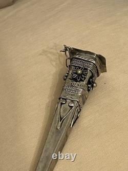 Ethnographic Jewelry- Vintage -Antqiue Handmade Hmong Hairpin W Opium Box