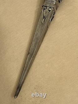 Ethnographic Jewelry- Vintage -Antqiue Handmade Hmong Hairpin W Opium Box