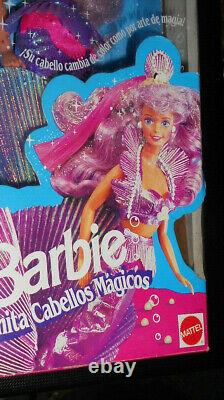 European Barbie Sirenita Cabellos Magicos Little Mermaid Magic Hair 1993, box