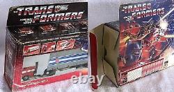 G1 1984 Optimus Prime Vintage Boxed. 5 Stamp. 100% Complete. G1 Transformers