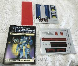 G1 1984 Soundwave & Cassettes Boxed 100% Complete Vintage G1 Transformers